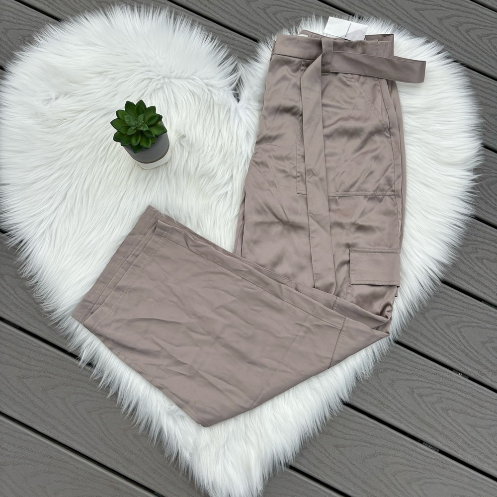 Abercrombie & Fitch Satin Cargo Pants